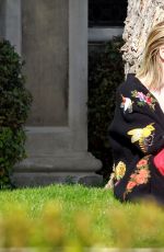 KIRSTEN DUNST on the Set of a Photoshoot in Los Angeles 01/15/2016