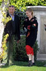 KIRSTEN DUNST on the Set of a Photoshoot in Los Angeles 01/15/2016