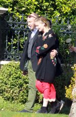 KIRSTEN DUNST on the Set of a Photoshoot in Los Angeles 01/15/2016