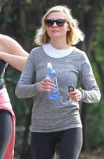 KIRSTEN DUNST Oout for a Hike in Studio City 01/20/2016