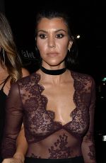 KOURTNEY KARDASHIAN at Nice Guy Nightclub in West Hollywood 01/27/2016