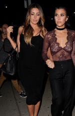 KOURTNEY KARDASHIAN at Nice Guy Nightclub in West Hollywood 01/27/2016