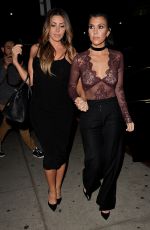 KOURTNEY KARDASHIAN at Nice Guy Nightclub in West Hollywood 01/27/2016