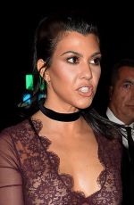 KOURTNEY KARDASHIAN at Nice Guy Nightclub in West Hollywood 01/27/2016