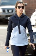 KOURTNEY KARDASHIAN Heading to a Gym in Calabasas 01/13/2016