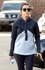 KOURTNEY KARDASHIAN Heading to a Gym in Calabasas 01/13/2016