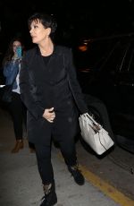 KRIS JENNER Arrives at a Party in Hollywood 01/23/2016