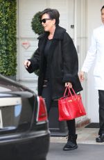 KRIS JENNER Leaves The Epione Salon in Beverly Hills 12/20/2015