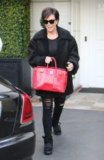 KRIS JENNER Leaves The Epione Salon in Beverly Hills 12/20/2015