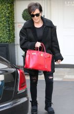 KRIS JENNER Leaves The Epione Salon in Beverly Hills 12/20/2015
