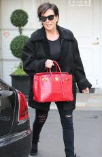 KRIS JENNER Leaves The Epione Salon in Beverly Hills 12/20/2015