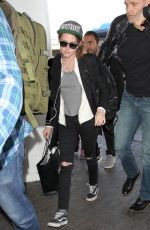 KRISTEN STEWART Arrives at LAX Airport in Los Angeles 01/13/2016