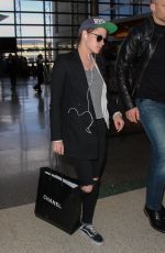 KRISTEN STEWART Arrives at LAX Airport in Los Angeles 01/13/2016