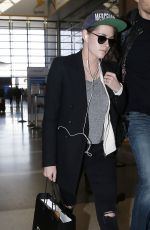 KRISTEN STEWART Arrives at LAX Airport in Los Angeles 01/13/2016