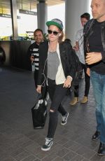 KRISTEN STEWART Arrives at LAX Airport in Los Angeles 01/13/2016