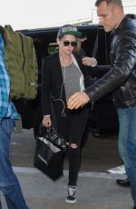 KRISTEN STEWART Arrives at LAX Airport in Los Angeles 01/13/2016