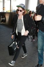KRISTEN STEWART Arrives at LAX Airport in Los Angeles 01/13/2016