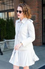 KRISTEN STEWART Leaves Her Hotel in New York 01/05/2016