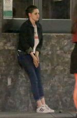 KRISTEN STEWART Outside a Restaurant in West Hollywood 01/26/2016