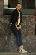 KRISTEN STEWART Outside a Restaurant in West Hollywood 01/26/2016