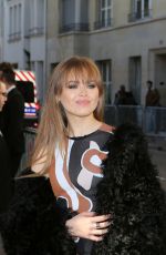 KRISTINA BAZAN Arrives at Christian Dior Fashion Show in Paris 01/24/2016