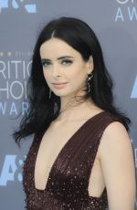 KRYSTEN RITTER at Critics’s Choice Awards 2016 in Santa Monica 01/17/2016
