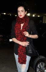 KRYSTEN RITTER Leaves LA Film Critics Party in Hollywood 01/16/2016