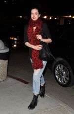 KRYSTEN RITTER Leaves LA Film Critics Party in Hollywood 01/16/2016