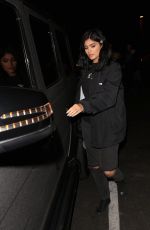 KYLIE JENNER Leave Yamato Japanese Restaurant in Agoura Hills 01/17/2016