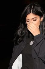 KYLIE JENNER Leave Yamato Japanese Restaurant in Agoura Hills 01/17/2016