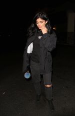 KYLIE JENNER Leave Yamato Japanese Restaurant in Agoura Hills 01/17/2016