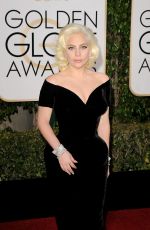 LADY GAGA at 73rd Annual Golden Globe Awards in Beverly Hills 10/01/2016