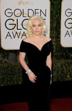 LADY GAGA at 73rd Annual Golden Globe Awards in Beverly Hills 10/01/2016