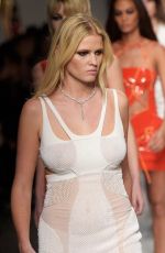 LARA STONE on the Runway of Versace Fashion Show in Paris 01/24/2016