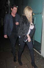 LAURA WHITMORE Leave Tape Nightclub in London 01/30/2016