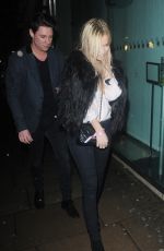 LAURA WHITMORE Leave Tape Nightclub in London 01/30/2016