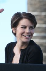 LAUREN COHAN on the Set of Extra in Hollywood 01/12/2016