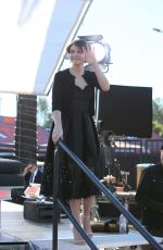 LAUREN COHAN on the Set of Extra in Hollywood 01/12/2016