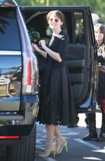 LAUREN COHAN on the Set of Extra in Hollywood 01/12/2016