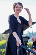LAUREN COHAN on the Set of Extra in Hollywood 01/12/2016