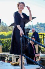 LAUREN COHAN on the Set of Extra in Hollywood 01/12/2016