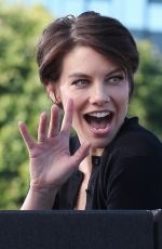 LAUREN COHAN on the Set of Extra in Hollywood 01/12/2016