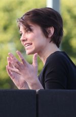 LAUREN COHAN on the Set of Extra in Hollywood 01/12/2016