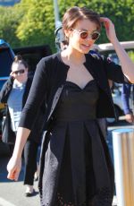 LAUREN COHAN on the Set of Extra in Hollywood 01/12/2016