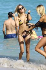 LAUREN STONER in Bikini on the Beach in Miami 01/16/2016