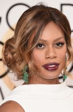 LAVERNE COX at 73rd Annual Golden Globe Awards in Beverly Hills 10/01/2016