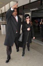 LEA MICHELE Arrives at LAX Airport in Los Angeles 01/15/2016