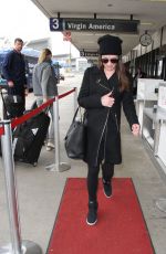 LEA MICHELE Arrives at LAX Airport in Los Angeles 01/15/2016