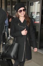 LEA MICHELE Arrives at LAX Airport in Los Angeles 01/15/2016