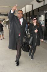 LEA MICHELE Arrives at LAX Airport in Los Angeles 01/15/2016